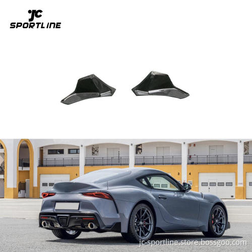 Carbon Fiber Rear Bumper Splitter Canards Fins for Toyota Supra A90 MK5 GR Coupe